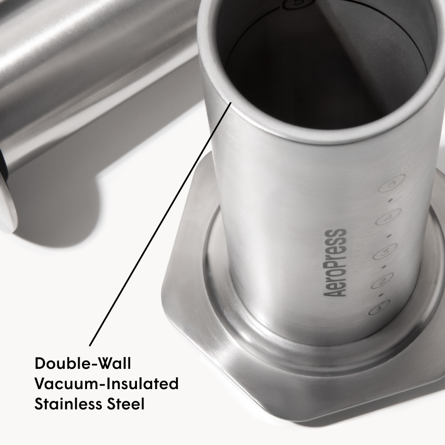 AeroPress Coffee Maker - Steel Barista Expert